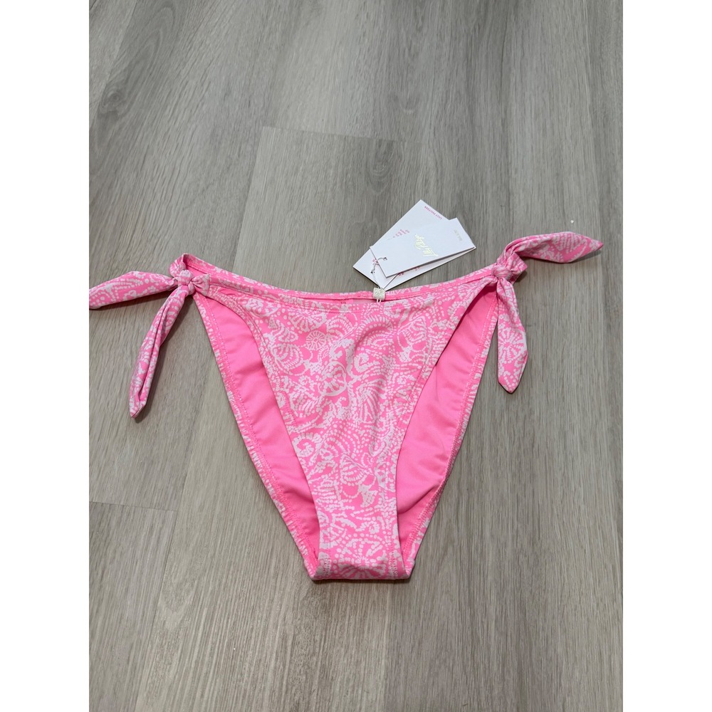 NWT Lilly Pulitzer Swimsuit Roga Bikini Bottom Tidepool Treasures Swim Pink